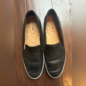 Birdies Black Leather Loafers 9.5
